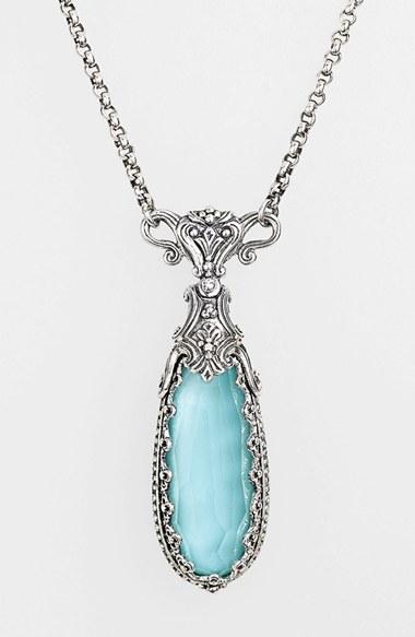Women's Konstantino 'aegean' Teardrop Pendant Necklace