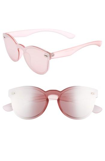Women's Bp. 50mm Mirrored Lens Rimless Sunglasses - Pink