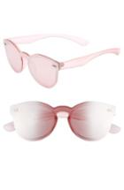 Women's Bp. 50mm Mirrored Lens Rimless Sunglasses - Pink