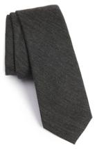 Men's Calibrate Melange Woven Skinny Tie, Size - Black