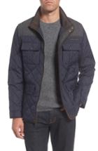 Men's Vince Camuto Diamond Quilted Full Zip Jacket, Size - Green (online Only)