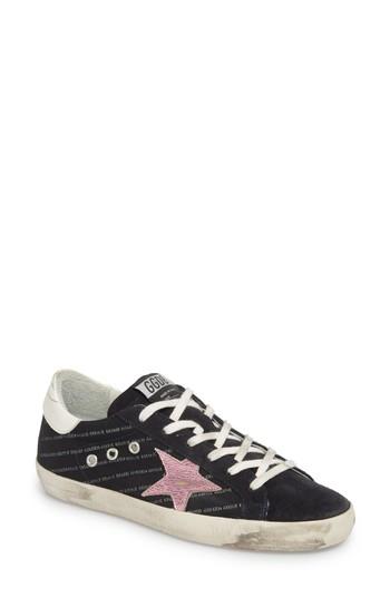 Women's Golden Goose Superstar Logo Low Top Sneaker Us / 36eu - Black