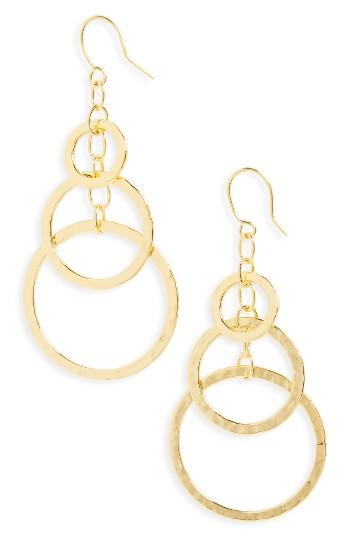 Women's Argento Vivo Circle Drop Earrings
