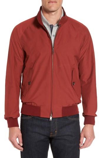 Men's Baracuta G9 Water Resistant Harrington Jacket - Red