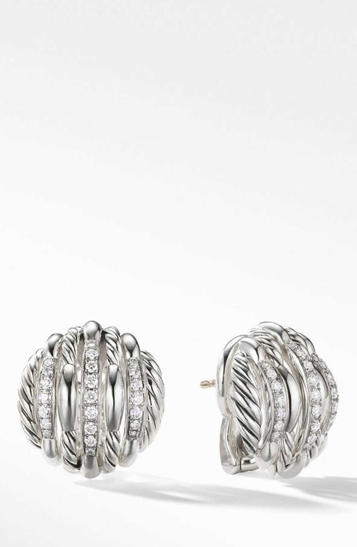 Women's David Yurman Tides Stud Earrings With Diamonds