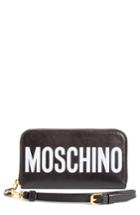 Women's Moschino Logo Wallet - Black
