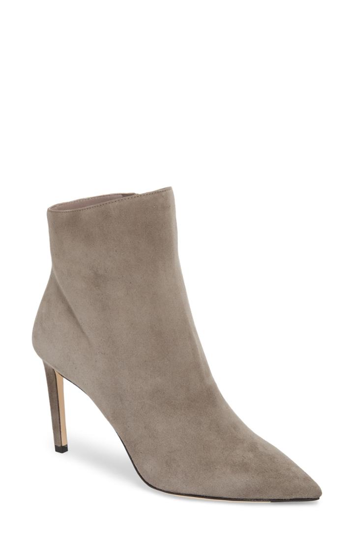 Women's Jimmy Choo Helaine Pointy Toe Bootie .5us / 34.5eu - Grey
