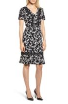 Women's Karl Lagerfield Paris Printed Sheath Dress - Black