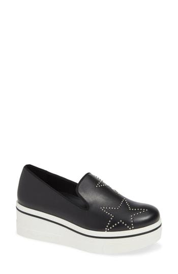 Women's Stella Mccartney Binx Star Stud Platform Sneaker Us / 35eu - Black