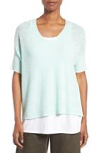 Women's Eileen Fisher Slubbed Organic Linen & Cotton Top