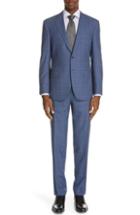 Men's Canali Siena Classic Fit Plaid Super 130s Wool Suit
