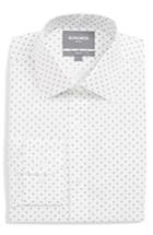 Men's Bonobos Manchester Slim Fit Stretch Print Dress Shirt 34 - White