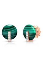 Women's Roberto Coin Mini Jade & Diamond Earrings