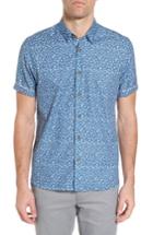 Men's Ted Baker London Pazta Tropic Print Shirt (m) - Blue