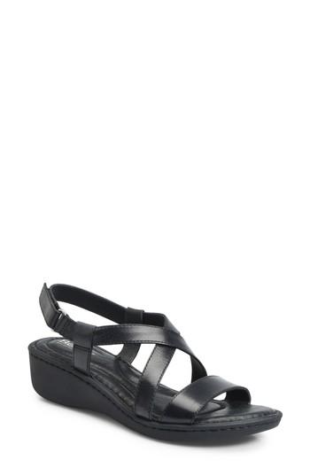 Women's B?rn Idella Wedge Sandal M - Black