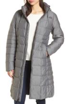 Women's The North Face Metropolis Ii Hooded Water Resistant Down Parka, Size - Blue