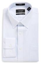Men's Nordstrom Men's Shop Trim Fit Non-iron Check Dress Shirt 32/33 - Blue