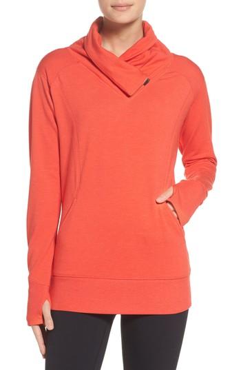 Women's Zella Frosty Asymmetrical Zip Pullover - Red