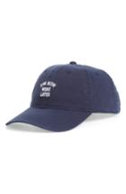 Women's Body Rags Clothing Co. Gym Now Wine Later Baseball Cap - Blue