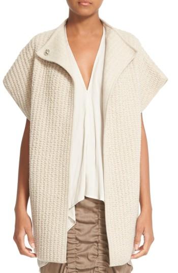 Women's Zero + Maria Cornejo Zoe Cashmere & Wool Gilet - Beige