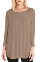 Women's Michael Stars Stretch Knit Tee, Size - Brown