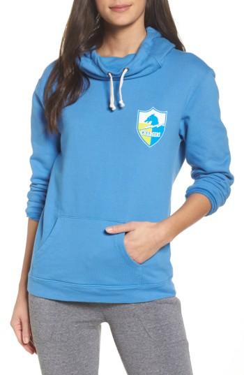 Women's Junk Food Nfl Los Angeles Chargers Sunday Hoodie - Blue