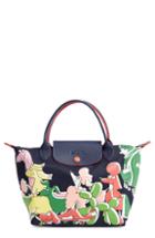 Longchamp X Clo'e Floirat Le Pliage Illustration Shoulder Bag - Blue