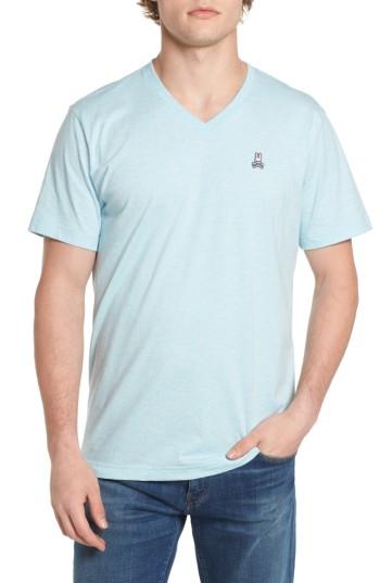 Men's Psycho Bunny Classic V-neck T-shirt (m) - Blue