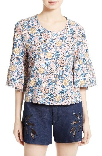 Women's See By Chloe Micro Vegas Bell Sleeve Top