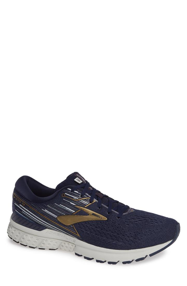 Men's Brooks Adrenaline Gts 19 Running Shoe Ee - Blue