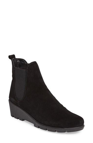 Women's The Flexx Slimmer Chelsea Wedge Boot M - Black