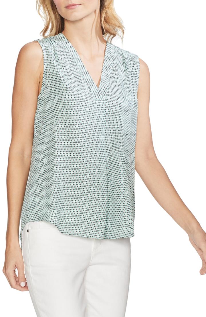 Women's Vince Camuto Linear Motion Blouse, Size - Blue