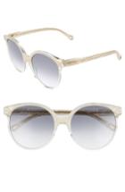 Women's Chloe 59mm Round Sunglasses - Pearl/ Champagne
