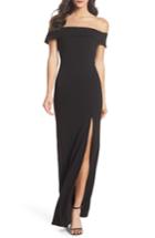 Women's Lulus Off The Shoulder Mermaid Gown - Black