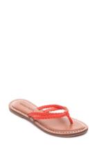 Women's Bernardo Greta Braided Strap Sandal M - Coral