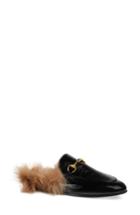 Women's Gucci 'princetown' Genuine Shearling Loafer Mule Us / 35eu - Black