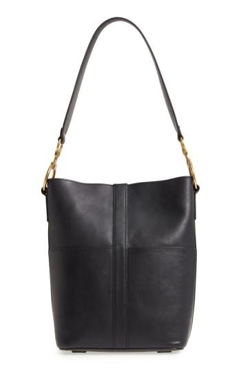 Frye Ilana Harness Leather Bucket Hobo - Black