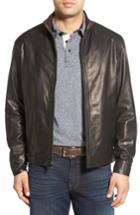 Men's Remy Leather Lambskin Leather Jacket R - Black