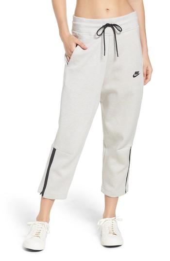 Women's Nike Capri Sweatpants - Ivory
