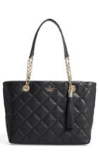 Kate Spade New York Small Emerson Place - Priya Quilted Leather Tote - Black