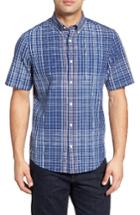 Men's Nordstrom Men's Shop Plaid Sport Shirt - Blue