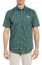 Men's Cutter & Buck New York Jets - Fremont Regular Fit Check Sport Shirt - Green