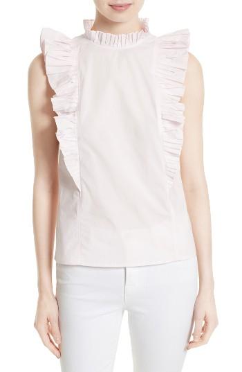 Women's Rebecca Taylor Cotton Poplin Top - Pink