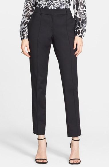 Women's St. John Collection 'jennifer' Stretch Micro Ottoman Ankle Pants