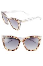 Women's Sonix Lafayette 53mm Gradient Cat Eye Sunglasses - Black Fade/ Brown Tortoise