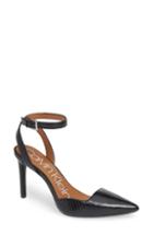 Women's Calvin Klein Raffaela Ankle Strap Pump .5 M - Black