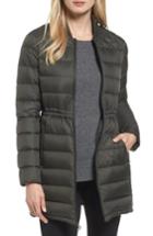 Women's Michael Michael Kors Packable Knit Trim Anorak - Green