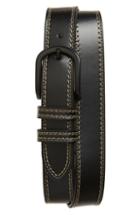 Men's Torino Leather Belt - Black