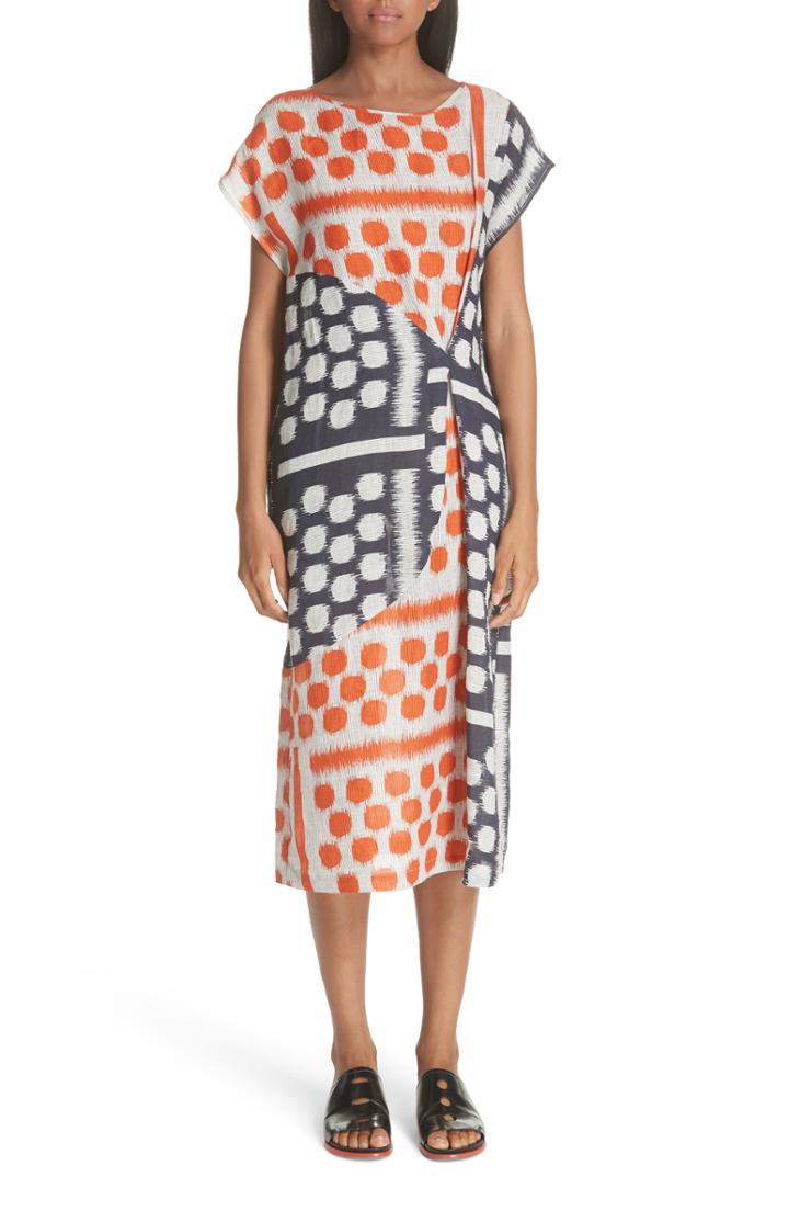 Women's Zero + Maria Cornejo Dot Print Linen Dress