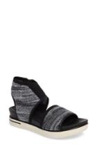 Women's Eileen Fisher Knit Sandal .5 M - Black